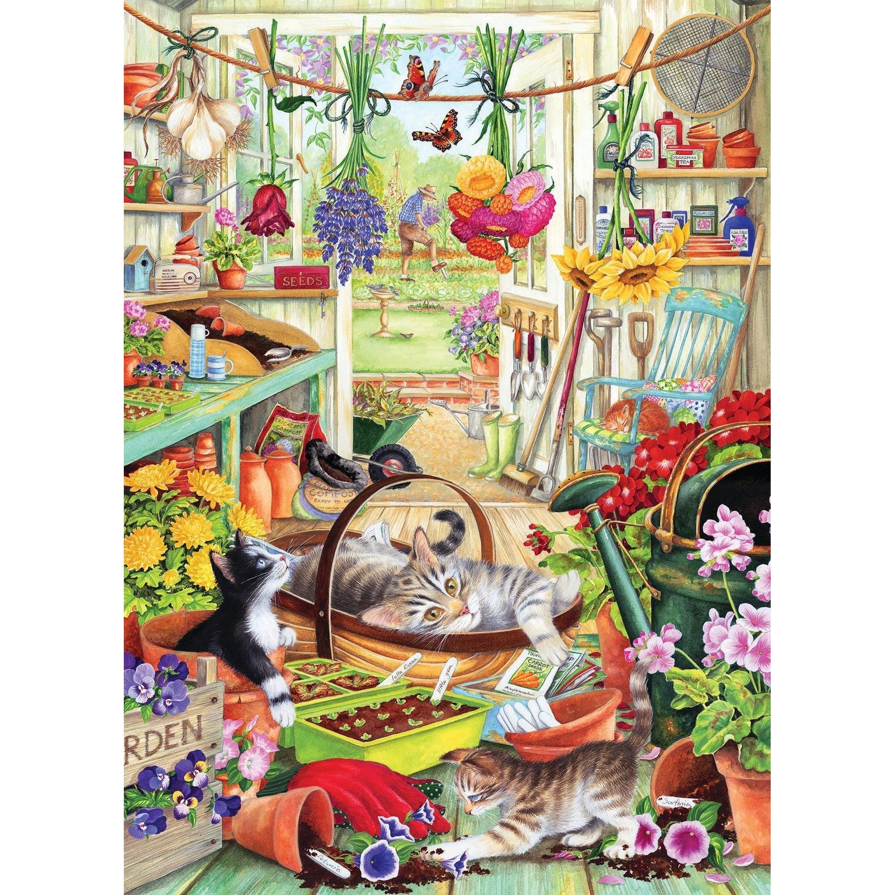 Potting Shed Cats – 500 Piece Jigsaw Puzzle