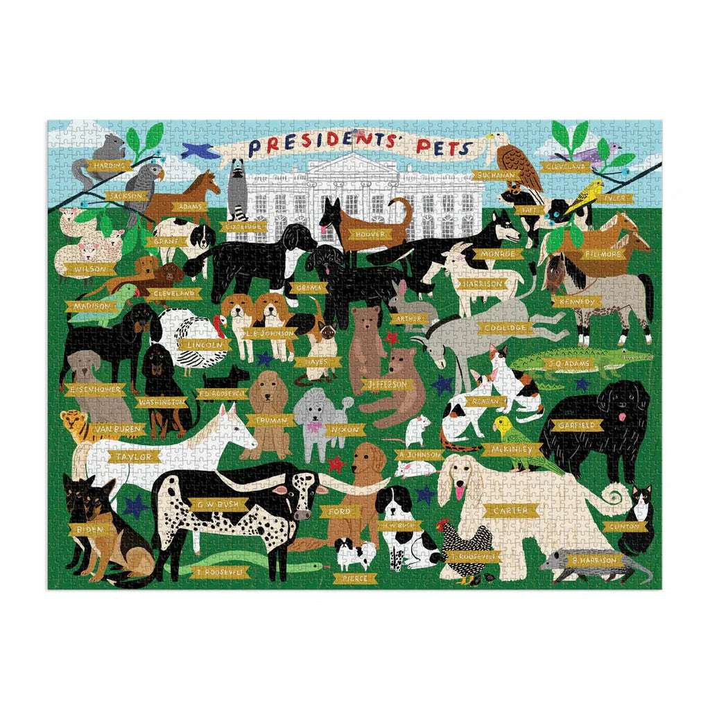 Presidents' Pets - 2000 Piece Jigsaw Puzzle