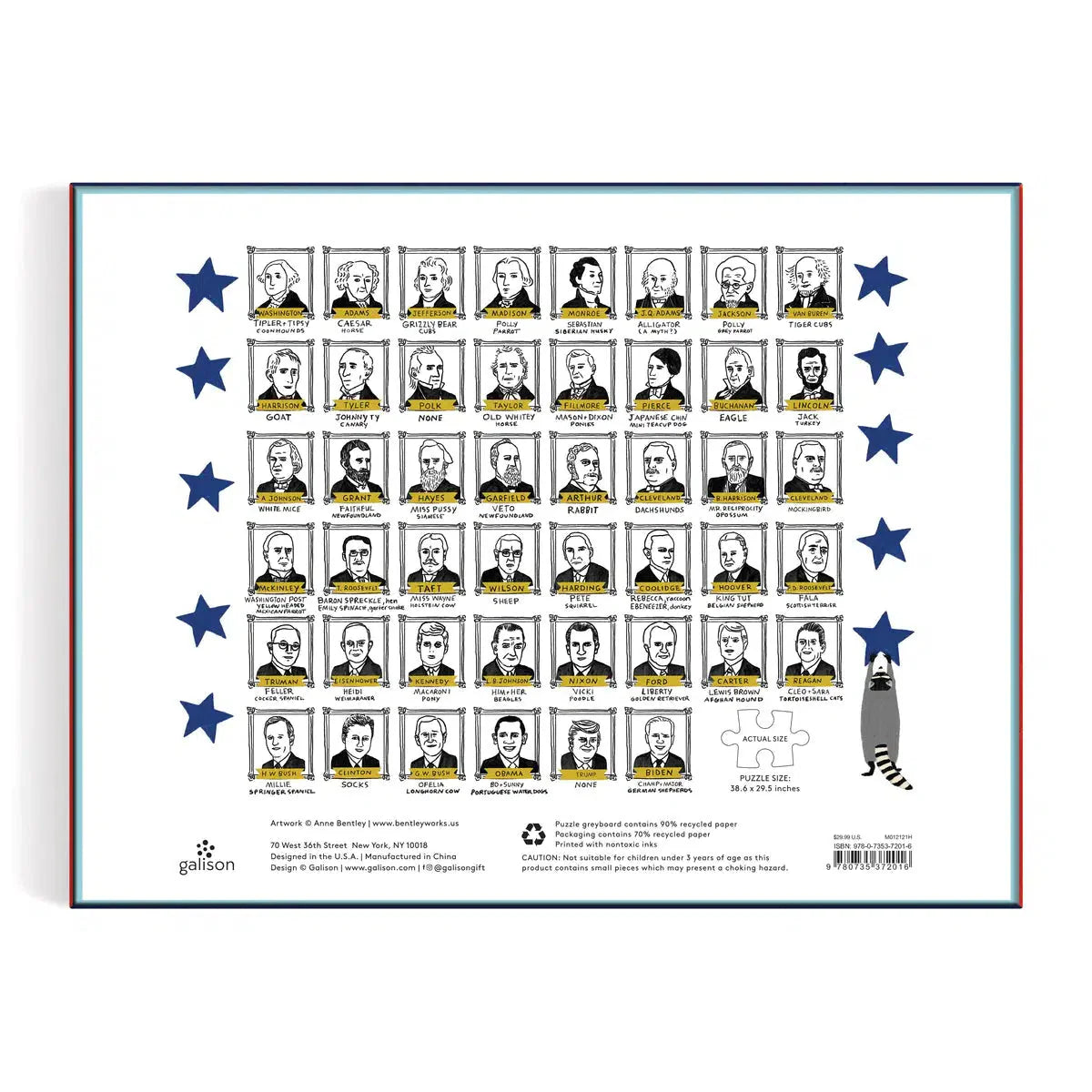 Presidents' Pets - 2000 Piece Jigsaw Puzzle