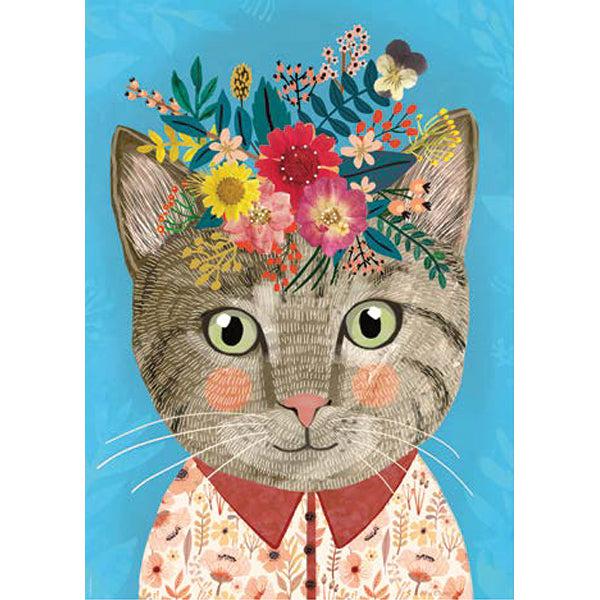 Pretty Feline Floral Friends - 1000 Piece Jigsaw Puzzle