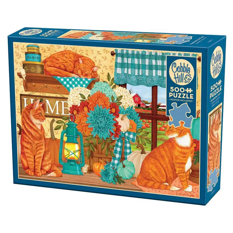 Pumpkin Patch Cats – 500 Piece Jigsaw Puzzle
