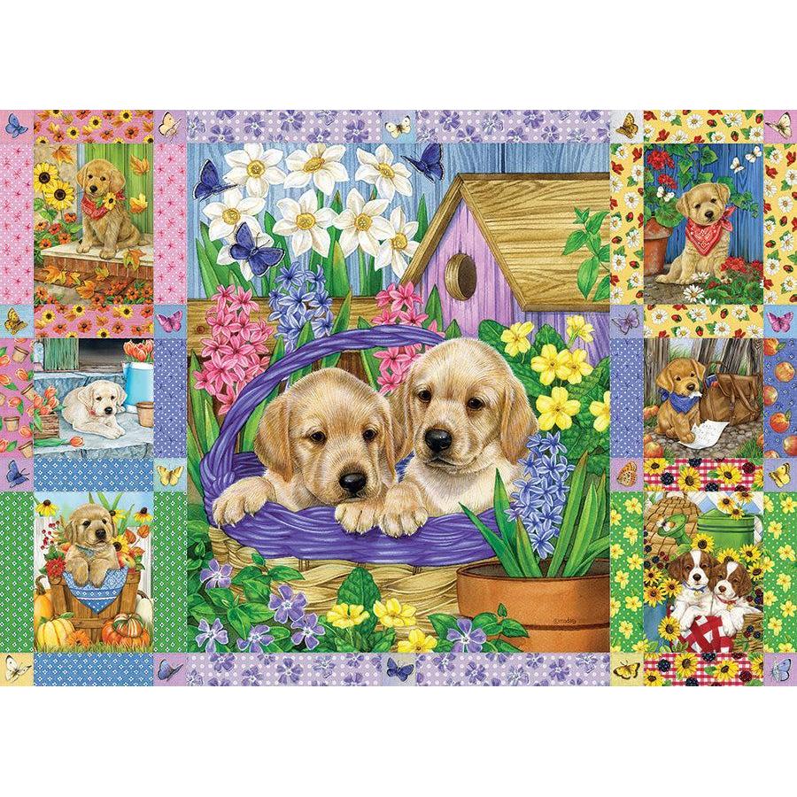 Puppies & Posies – 1000 Piece Puppy Puzzle