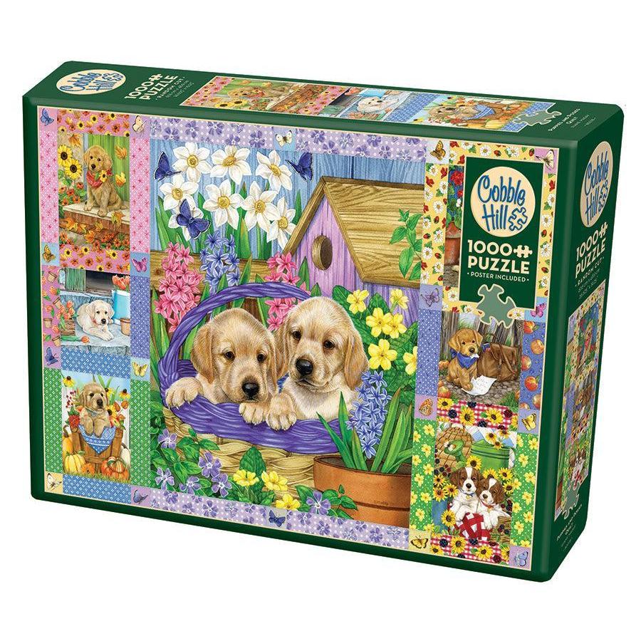 Puppies & Posies – 1000 Piece Puppy Puzzle