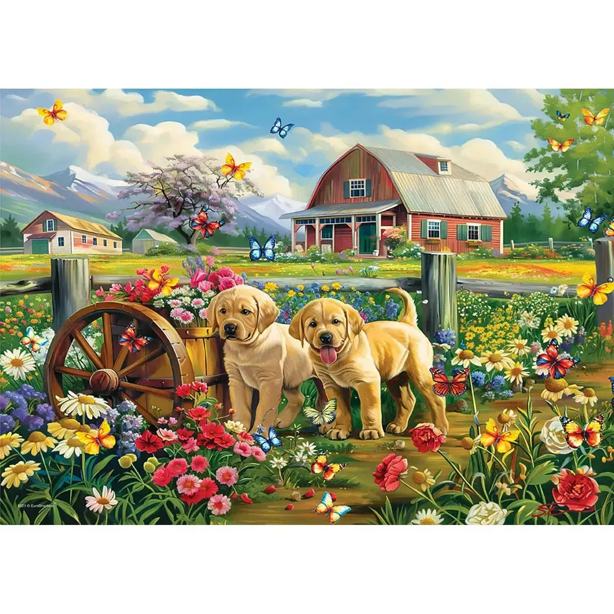 Puppy Spring – 1000 Piece Puppy Puzzle