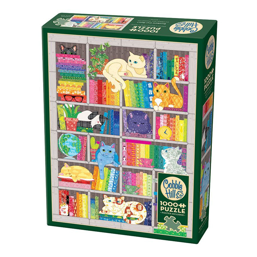 Rainbow Cat Quilt – 1000 Piece Jigsaw Puzzle
