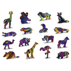 Rainbow Wild Cat – 274 Piece Wood Jigsaw Puzzle