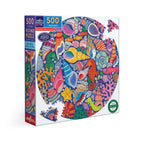 Seahorses, Shells & Coral – 500 Piece Round Puzzle