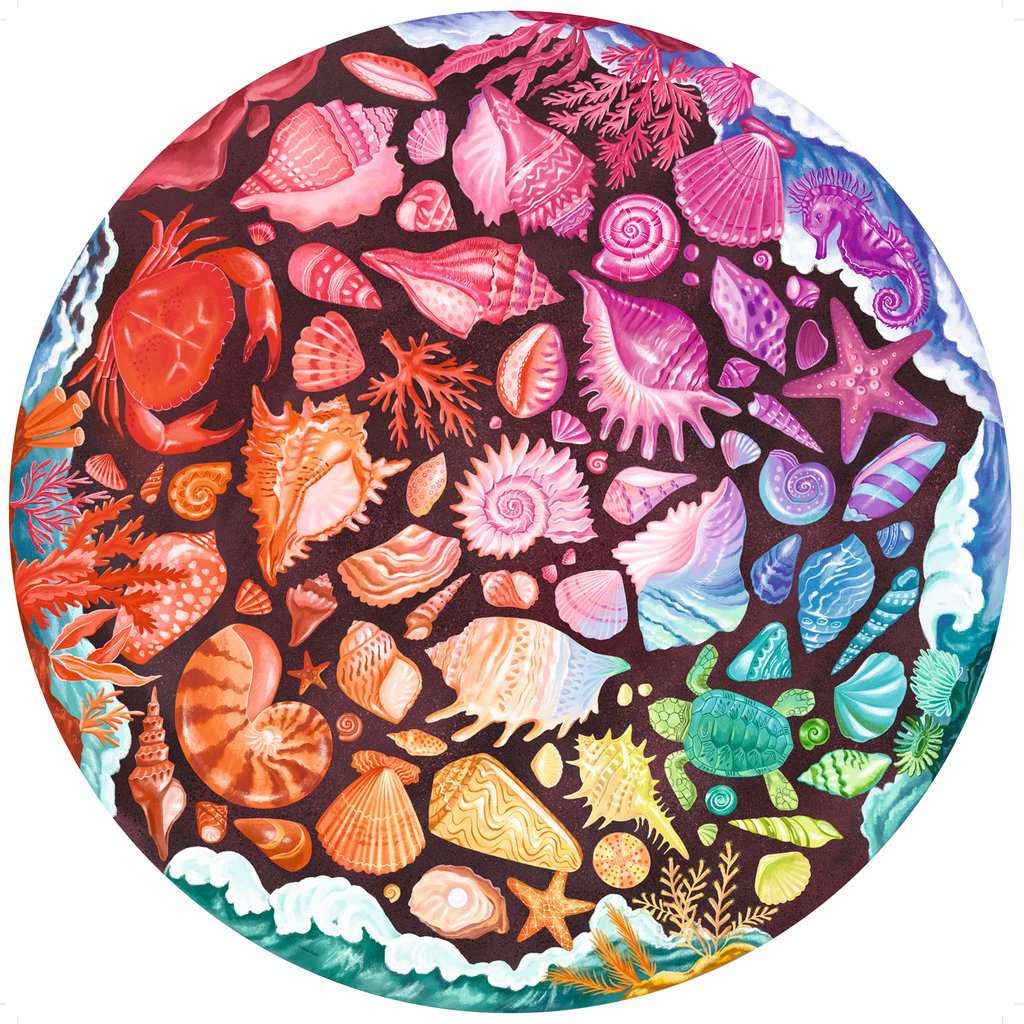 Seashells – 500 Piece Round Puzzle