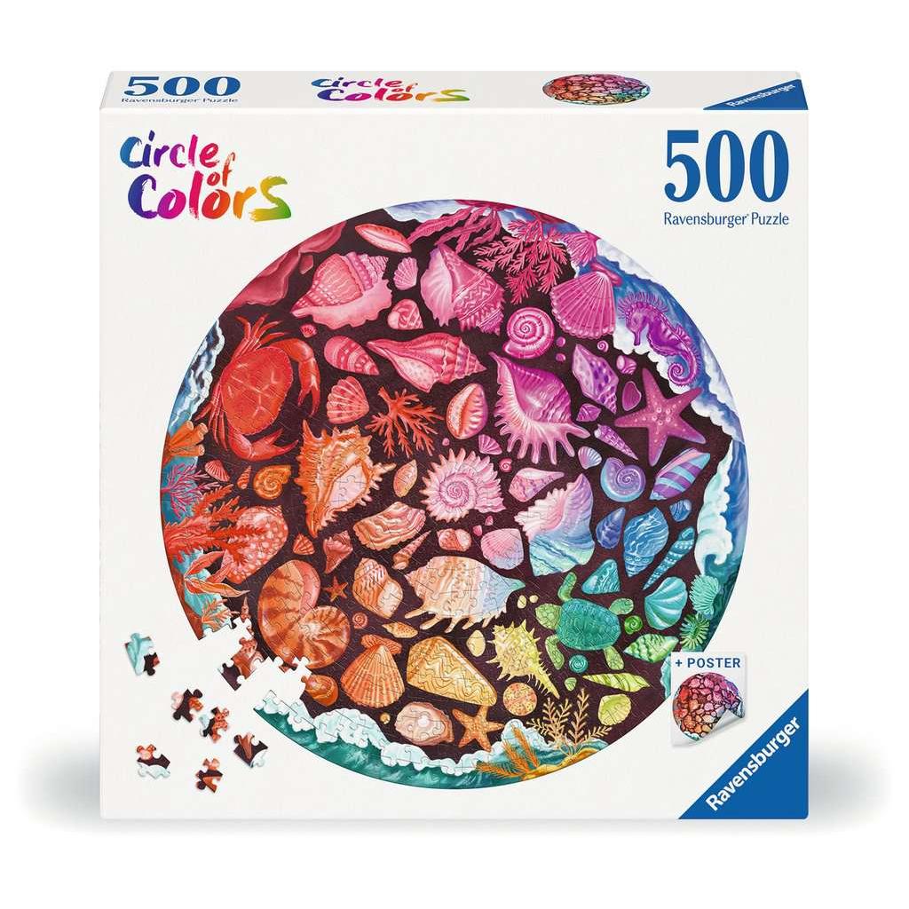Seashells – 500 Piece Round Puzzle