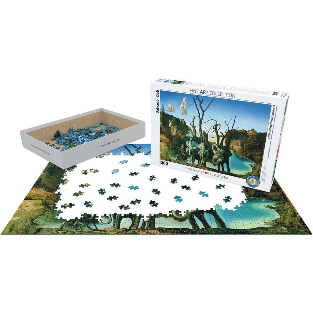 Swans Reflecting Elephants – 1000 Piece Jigsaw Puzzle