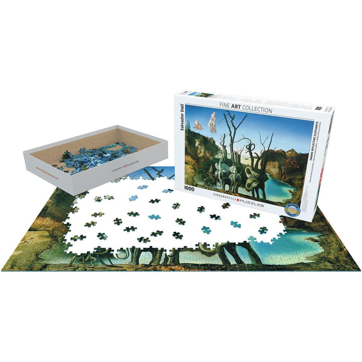 Swans Reflecting Elephants – 1000 Piece Jigsaw Puzzle
