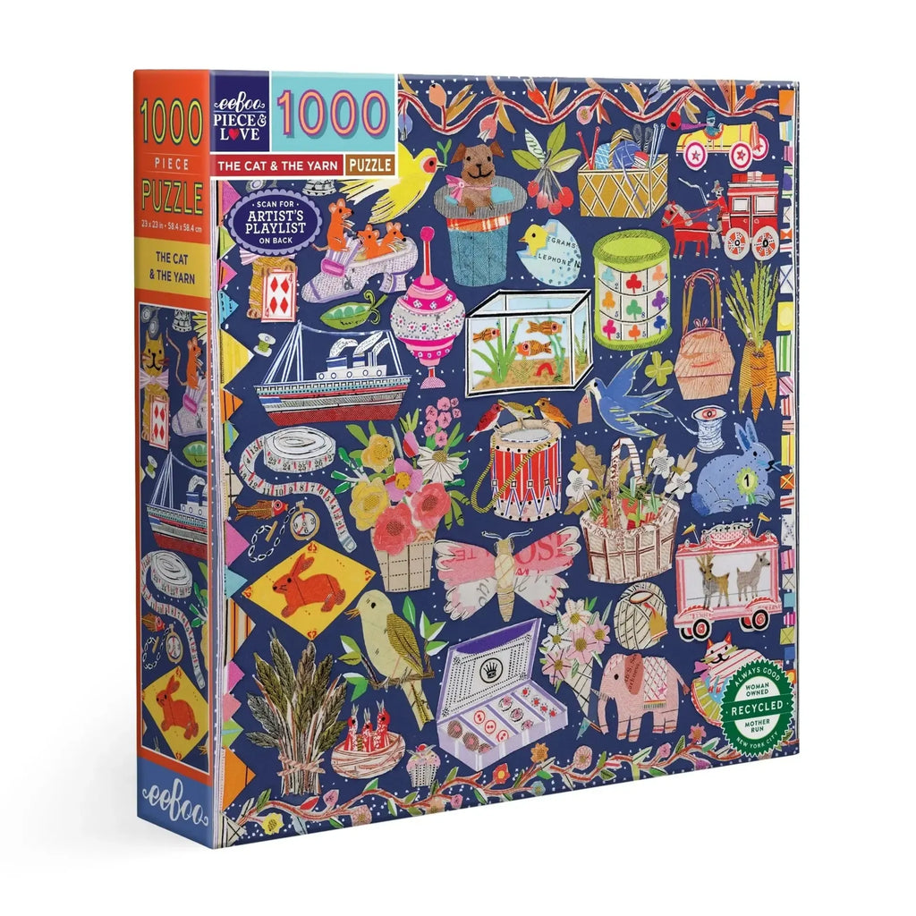 The Cat & the Yarn – 1000 Piece Jigsaw Puzzle