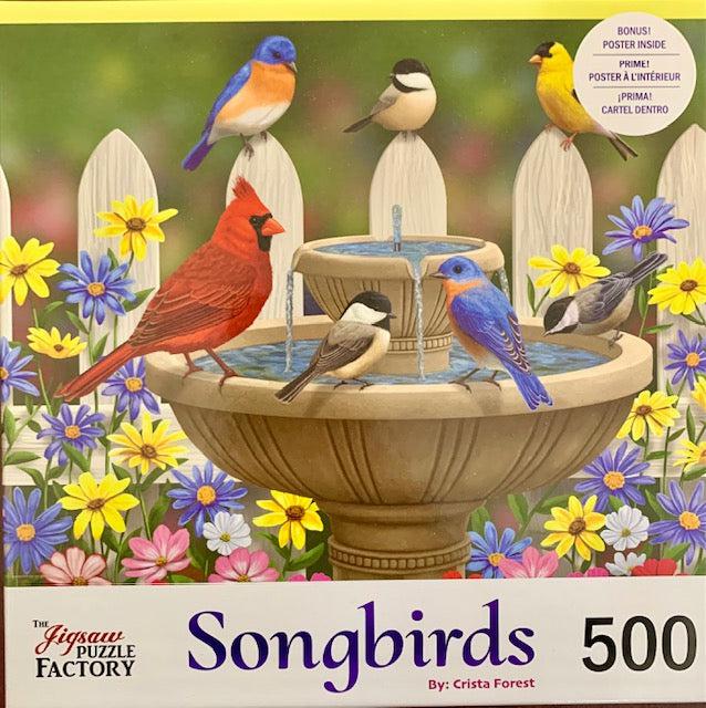 The Colors of Spring Songbirds - 500 Piece Jigsaw Puzzle