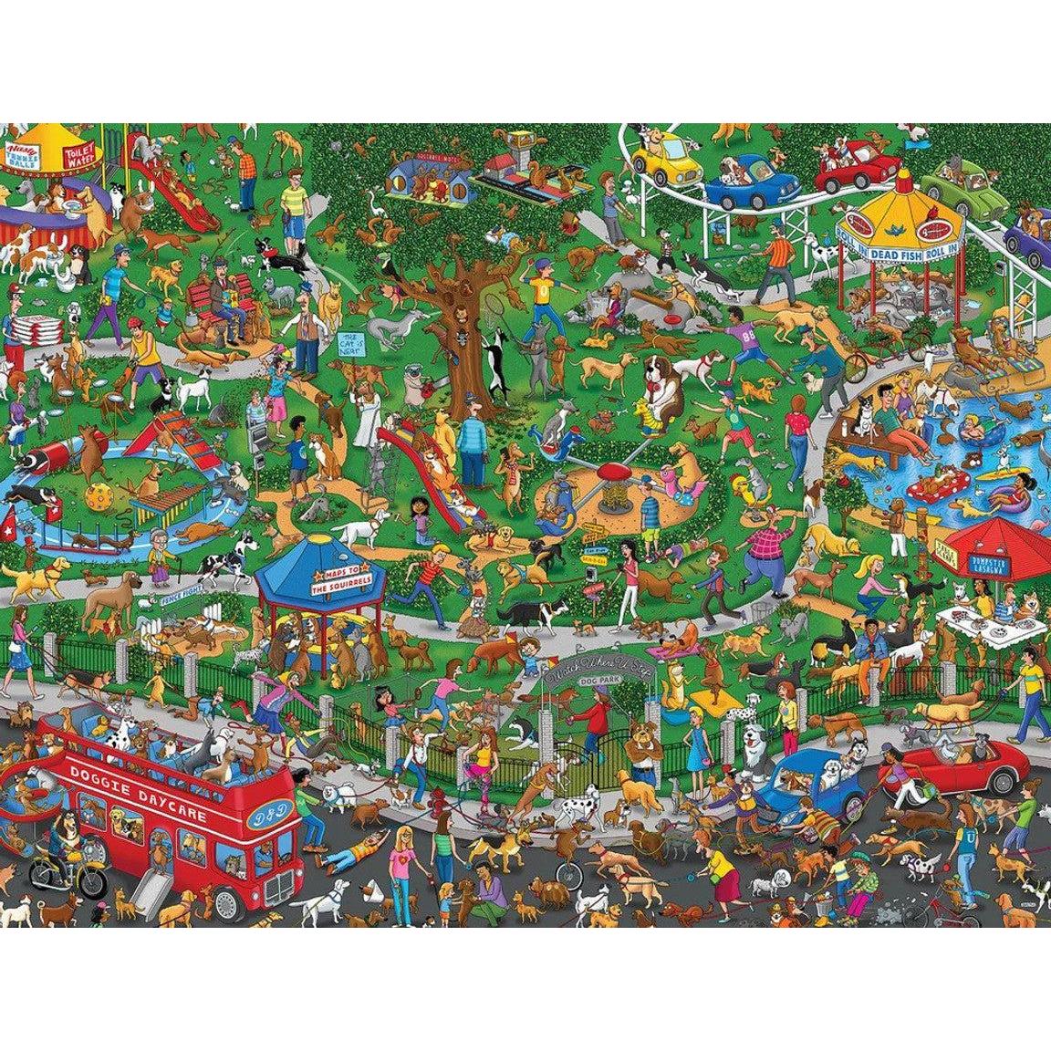 The Dog Park – Comic Dog 500 Piece Puzzle