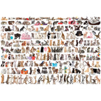The World of Cats – Cat Breeds 2000 Piece Puzzle for Adults