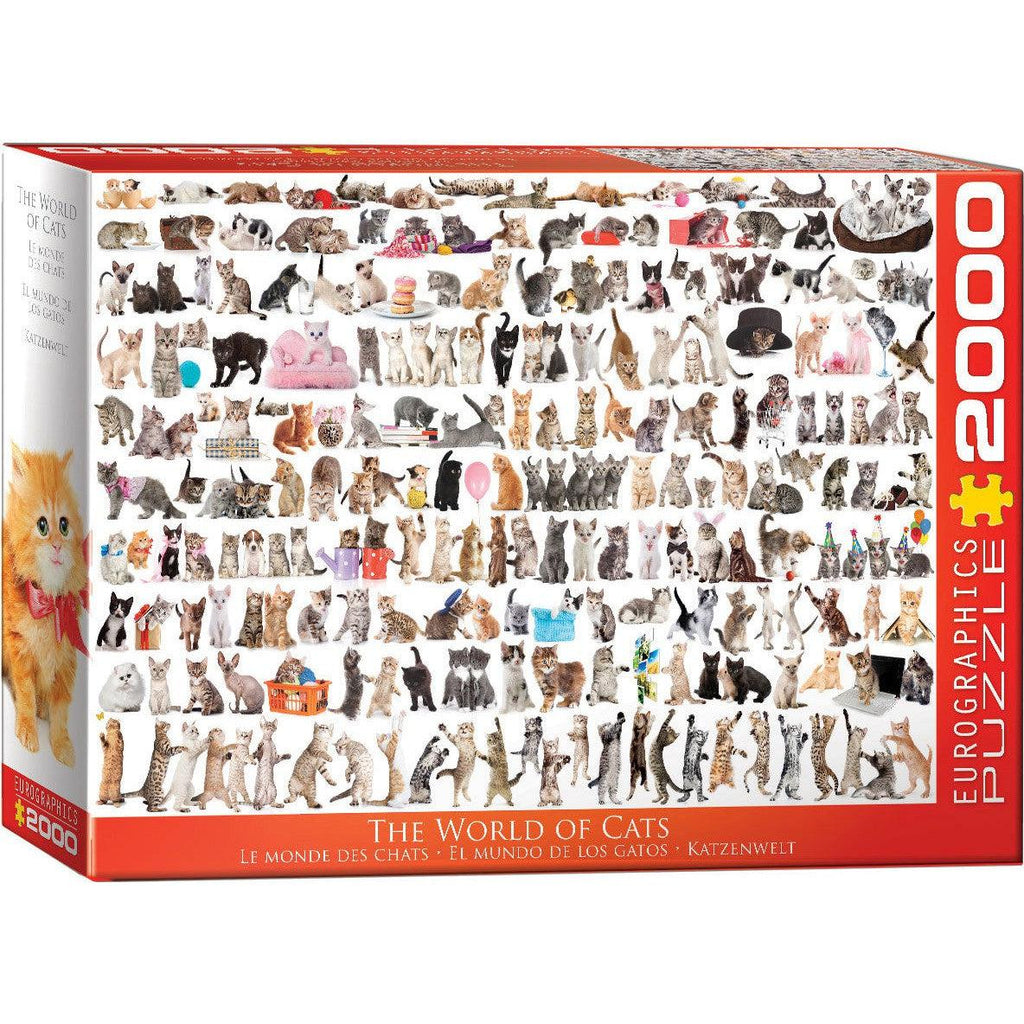 The World of Cats – Cat Breeds 2000 Piece Puzzle for Adults