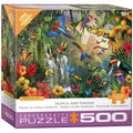 Tropical Bird Paradise - 500 Piece Jigsaw Puzzle