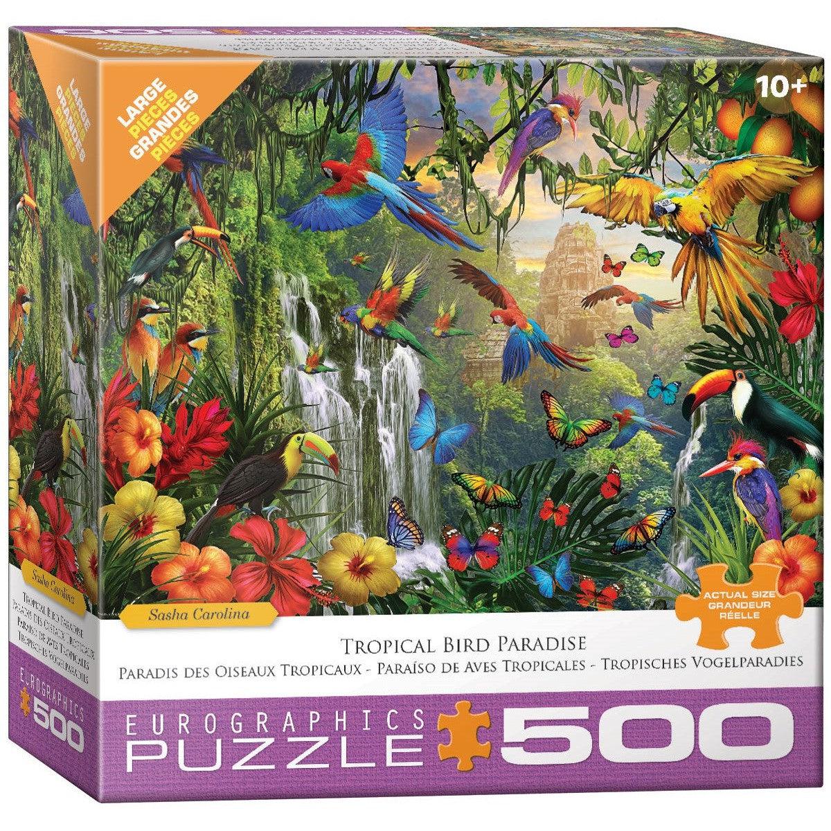 Tropical Bird Paradise - 500 Piece Jigsaw Puzzle
