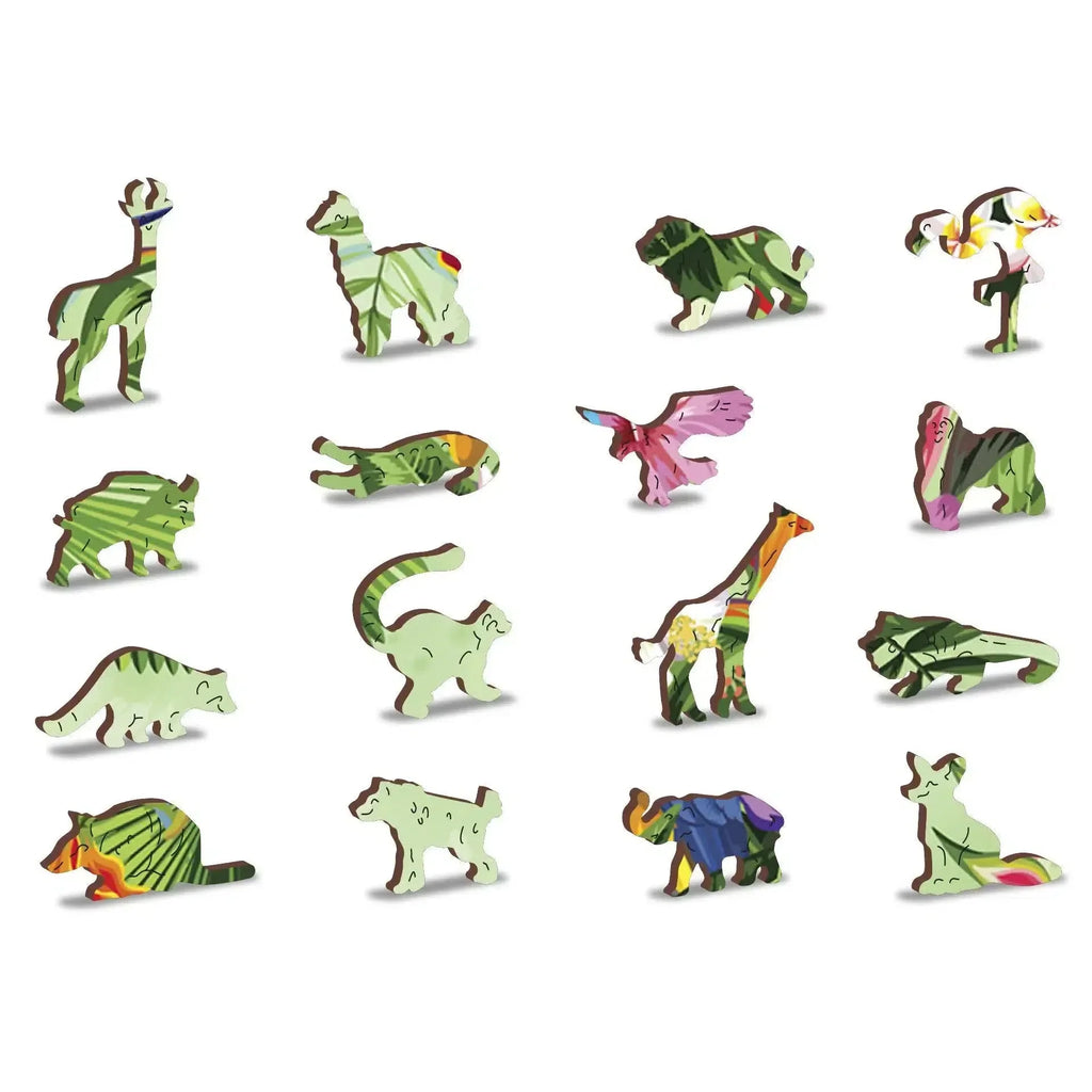Tropical Birds - 300 Piece Wood Jigsaw Puzzle