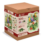 Tropical Birds - 300 Piece Wood Jigsaw Puzzle