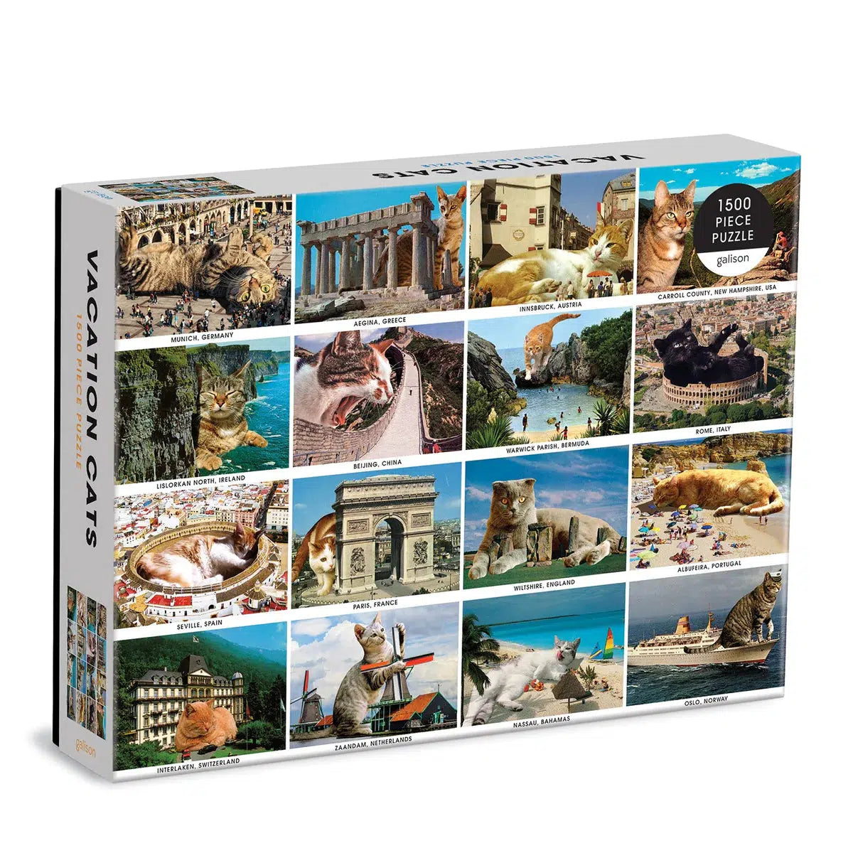 Vacation Cats – 1500 Piece Adult Jigsaw Puzzle