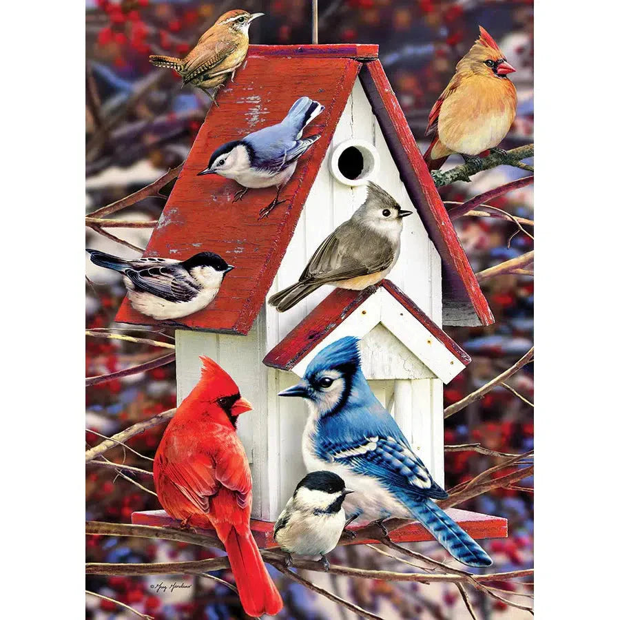 Winter Birdhouse – Birds 500 Piece Puzzle