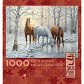Winter Trio Horses - 1000 Piece Jigsaw Puzzle