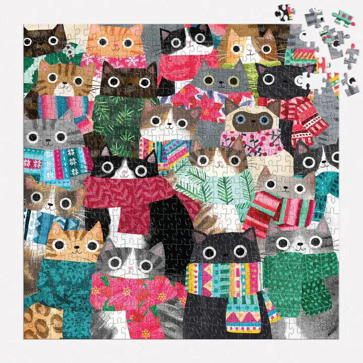 Wintry Cats – 500 Piece Jigsaw Puzzle