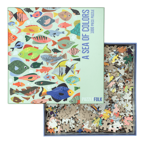 A Sea of Colors – Fish 1000 Piece Puzzle