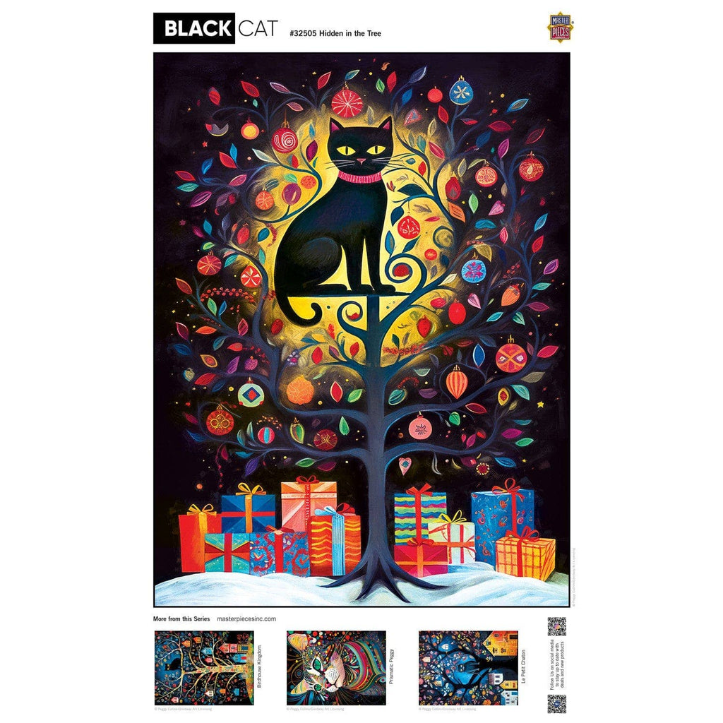 Black Cats Hidden in the Tree – 300 Piece Jigsaw Puzzle