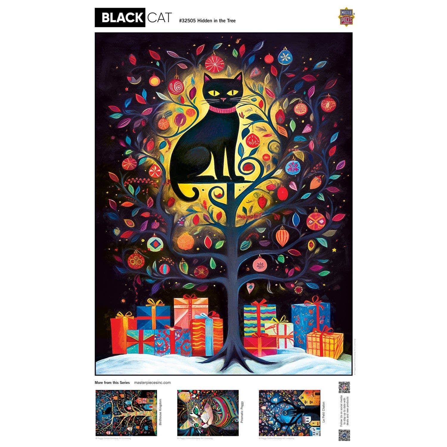 Black Cats Hidden in the Tree – 300 Piece Jigsaw Puzzle