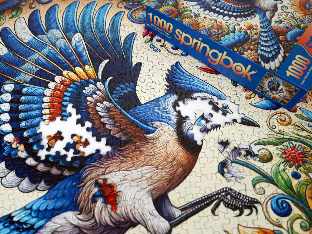 Blue Jay in Summer - 1000 Piece Jigsaw Puzzle