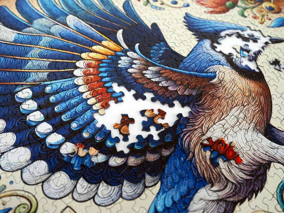 Blue Jay in Summer - 1000 Piece Jigsaw Puzzle