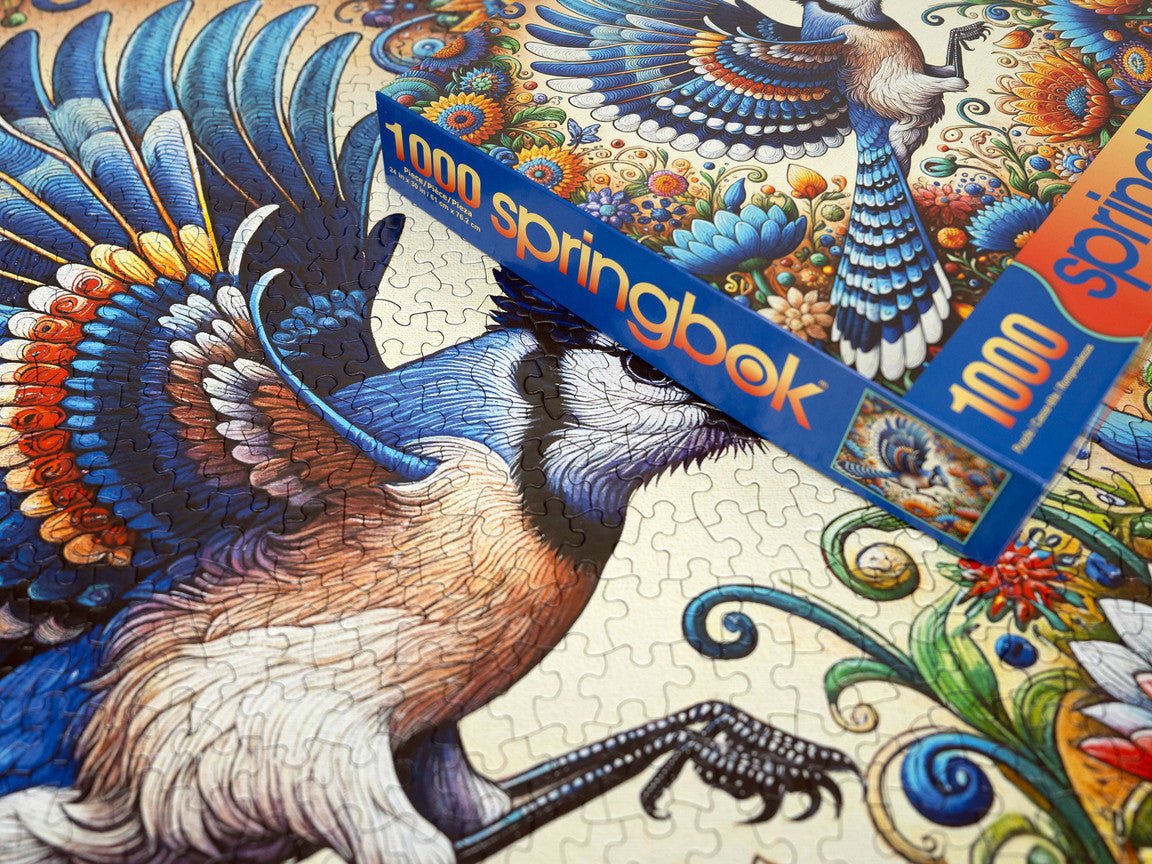 Blue Jay in Summer - 1000 Piece Jigsaw Puzzle