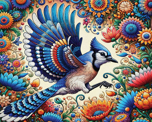 Blue Jay in Summer - 1000 Piece Jigsaw Puzzle