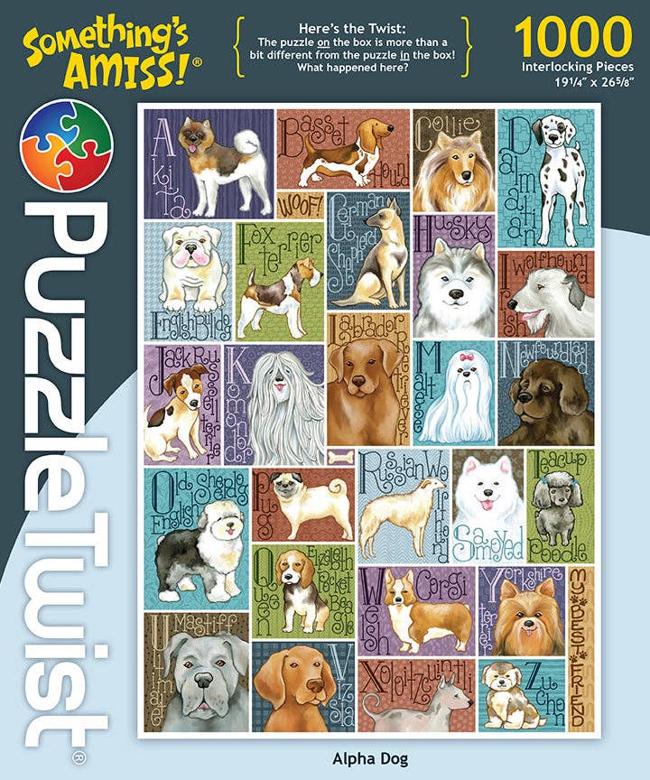 Alpha Dog – Dog Breeds A-Z 1000 Piece Puzzle