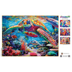 Colorize Coral Kingdom - 1000 Piece Jigsaw Puzzle
