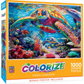 Colorize Coral Kingdom - 1000 Piece Jigsaw Puzzle