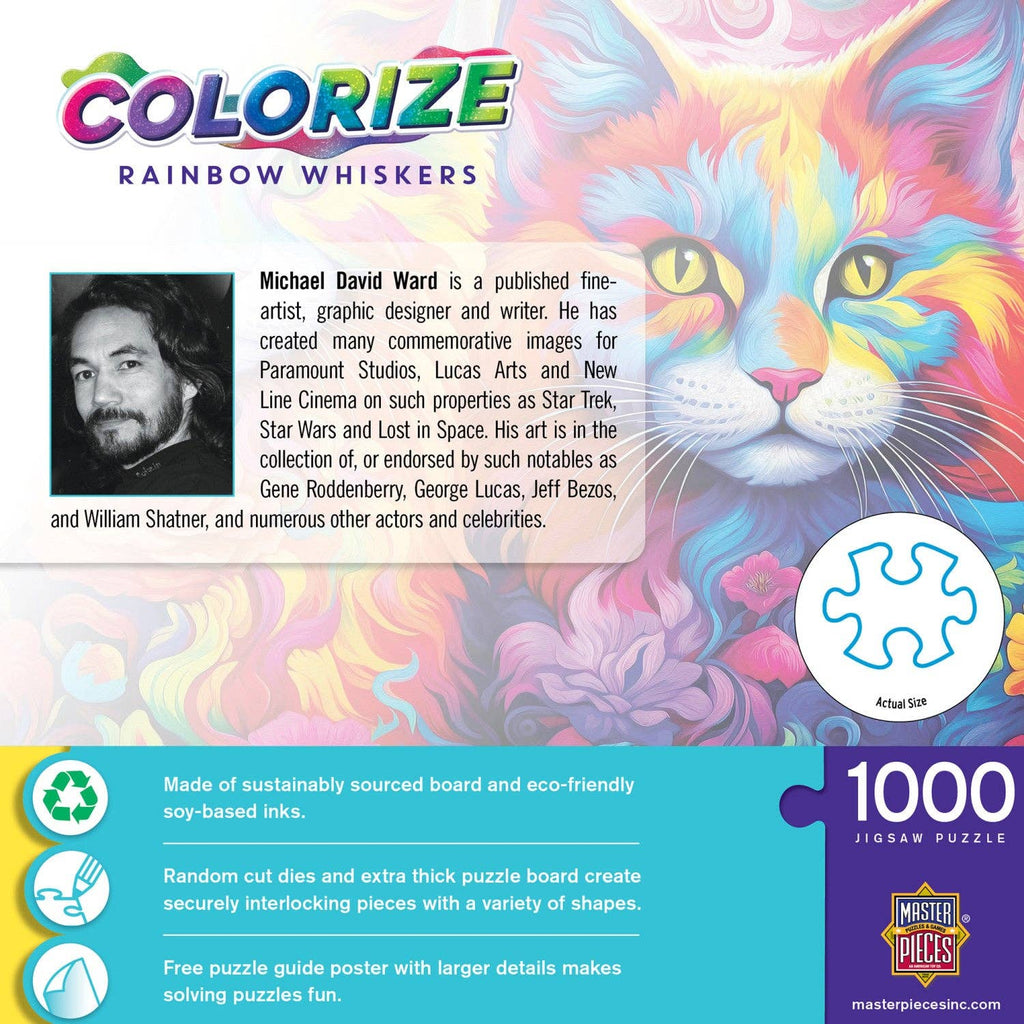 Rainbow Cat Whiskers – 1000 Piece Jigsaw Puzzle