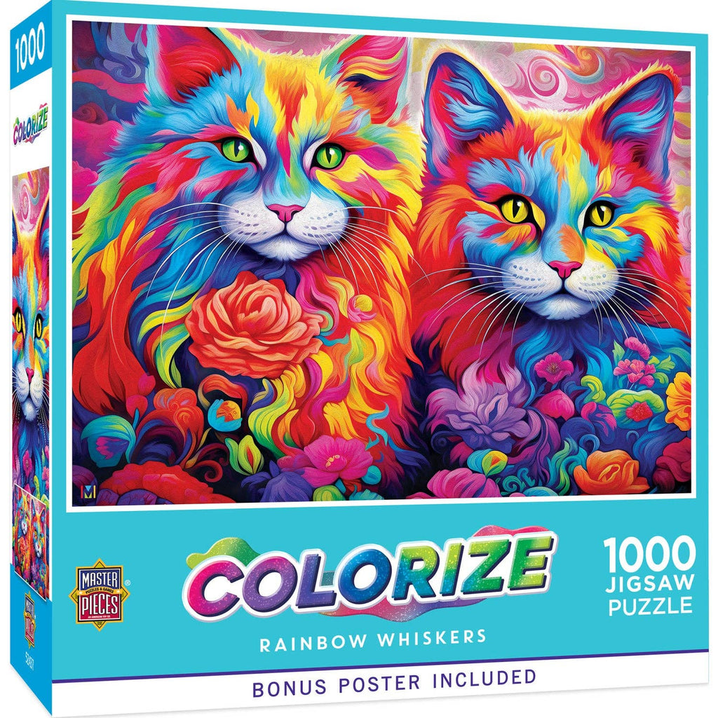 Rainbow Cat Whiskers – 1000 Piece Jigsaw Puzzle