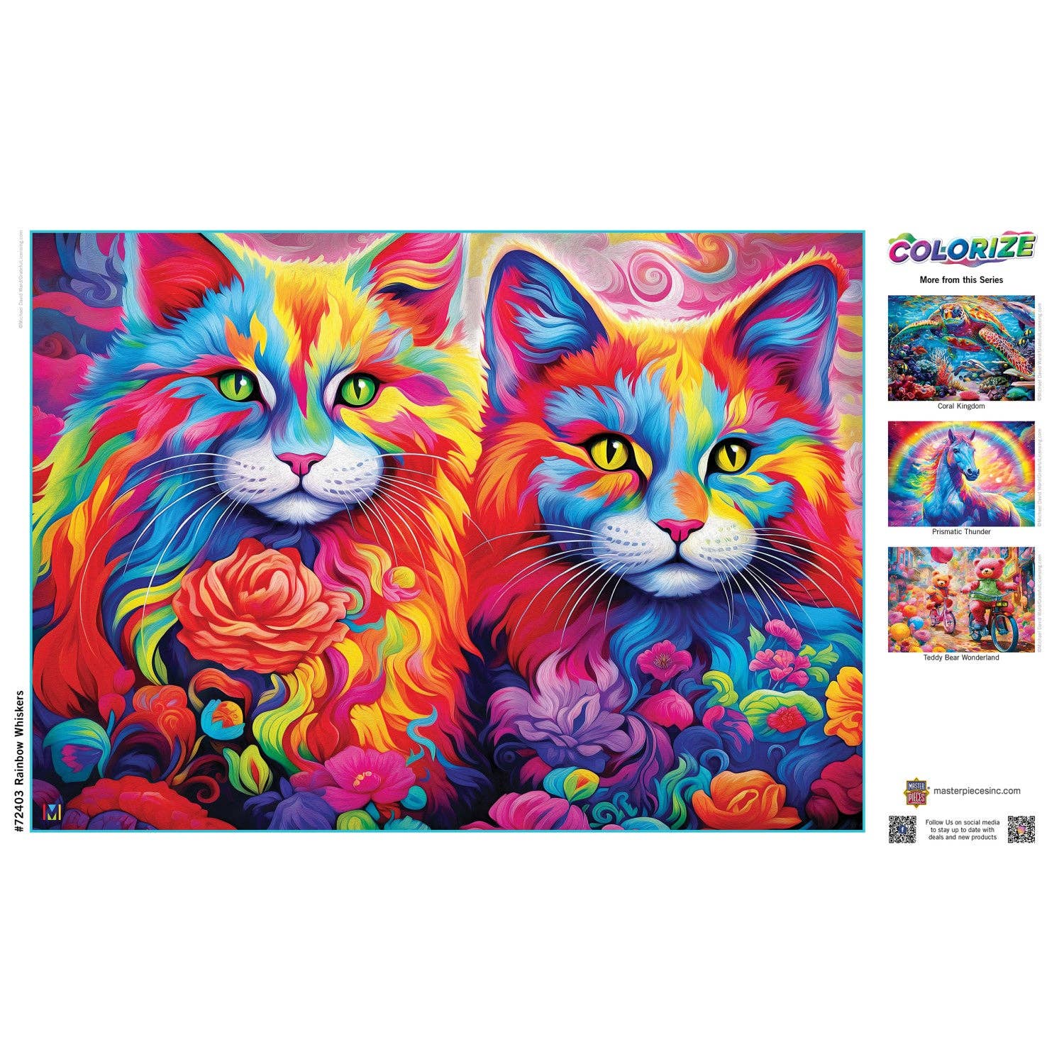 Rainbow Cat Whiskers – 1000 Piece Jigsaw Puzzle
