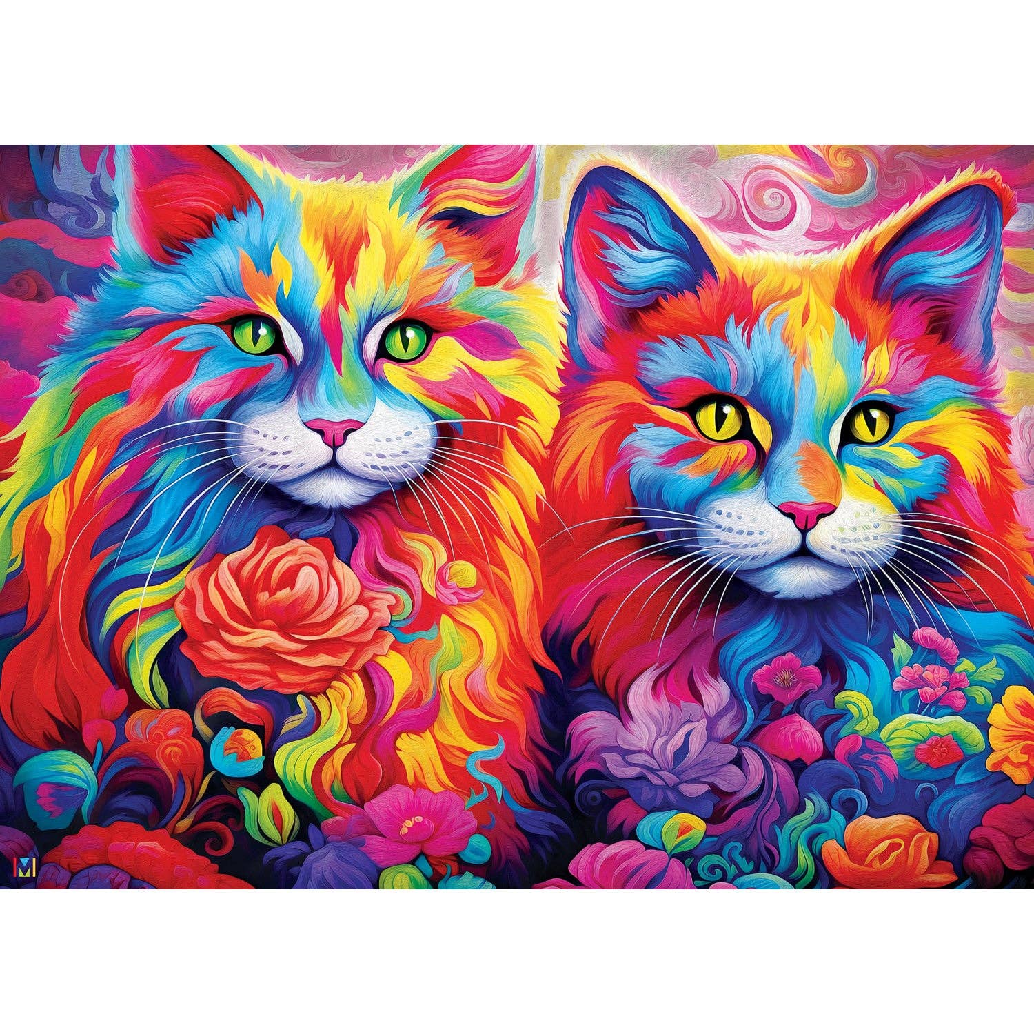 Rainbow Cat Whiskers – 1000 Piece Jigsaw Puzzle
