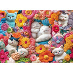 Cozy Cat Bouquet – 1000 Piece Jigsaw Puzzle
