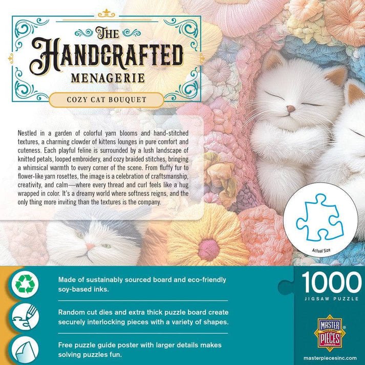 Cozy Cat Bouquet – 1000 Piece Jigsaw Puzzle