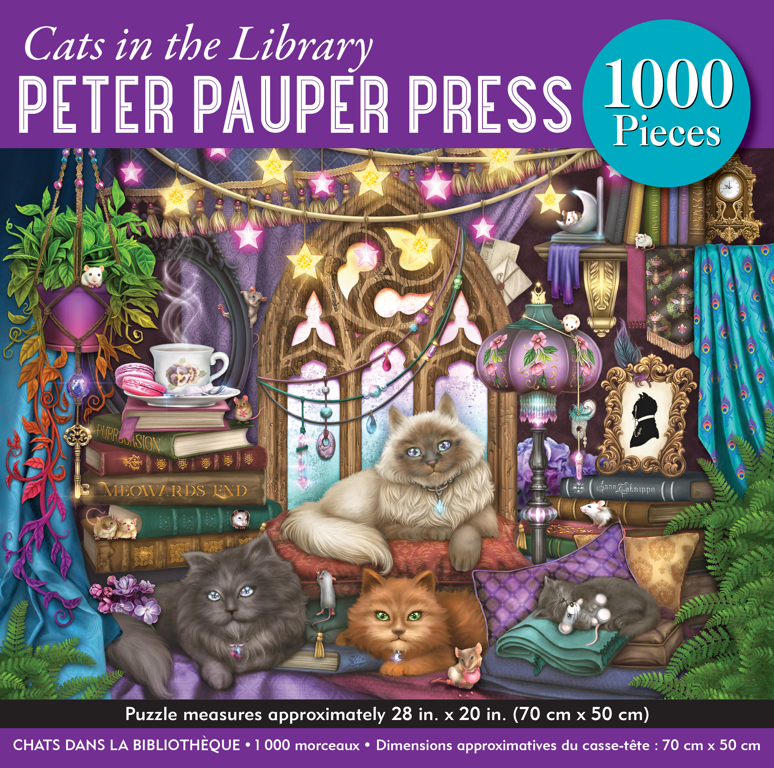 Cats in the Library – 1000 Piece Jigsaw Puzzle