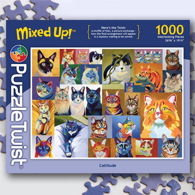 Cattitude – 1000 Piece Jigsaw Puzzle