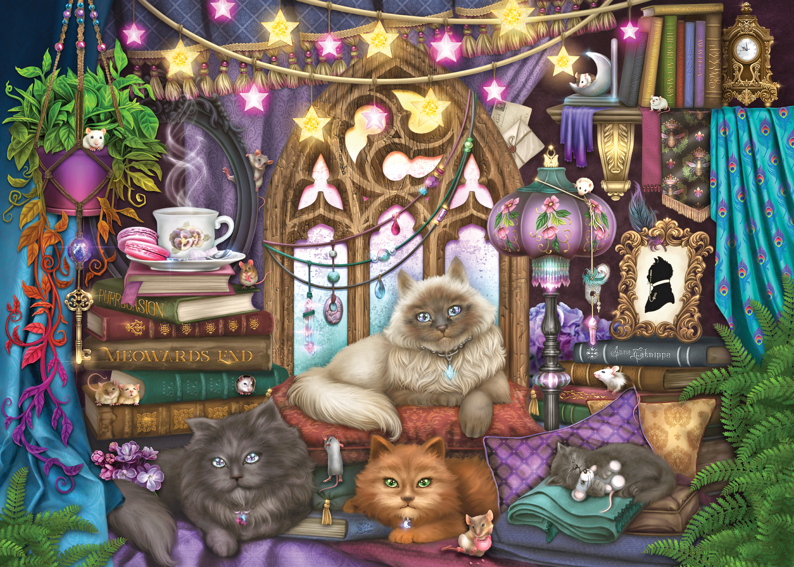 Cats in the Library – 1000 Piece Jigsaw Puzzle