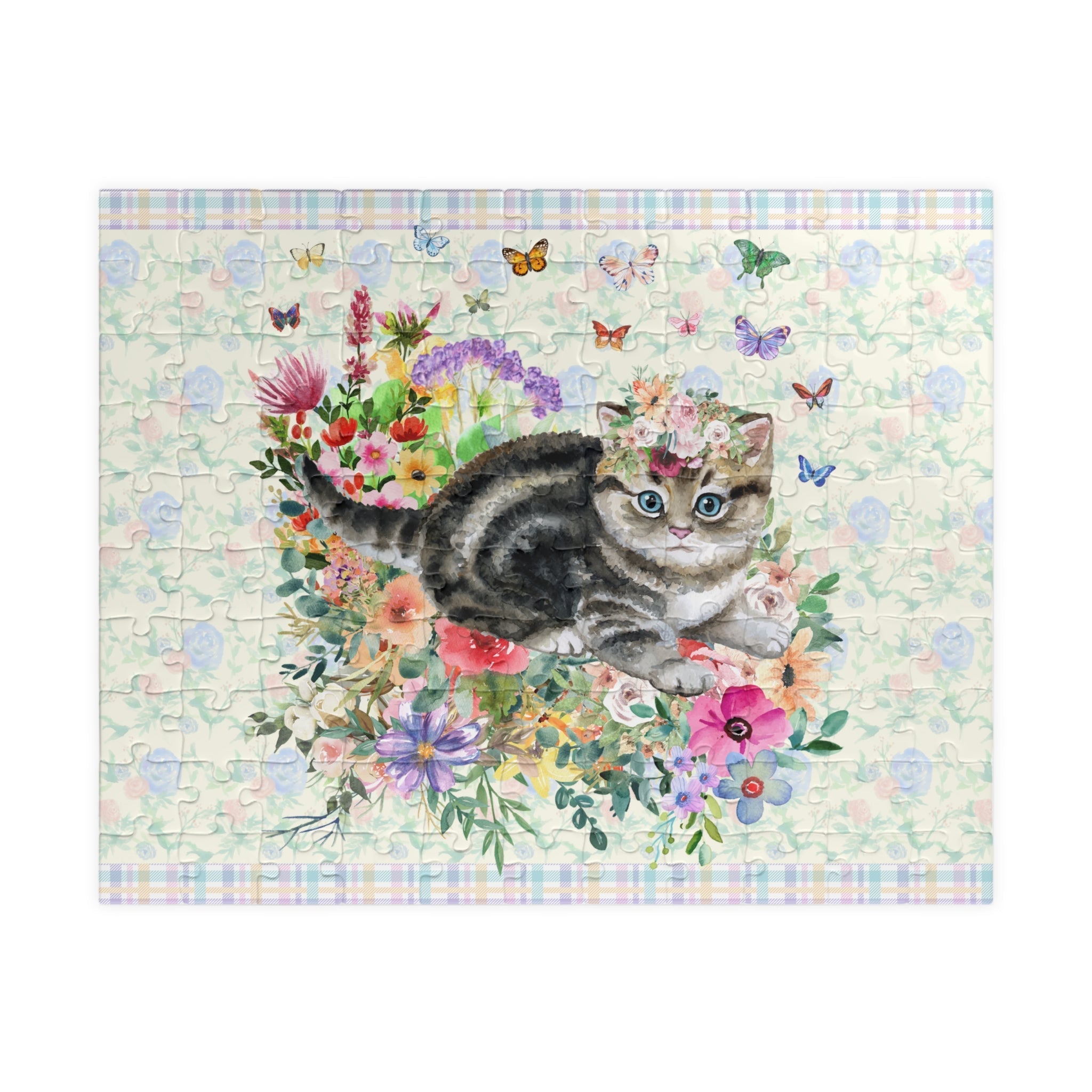 Floral Kitten - Jigsaw Puzzle
