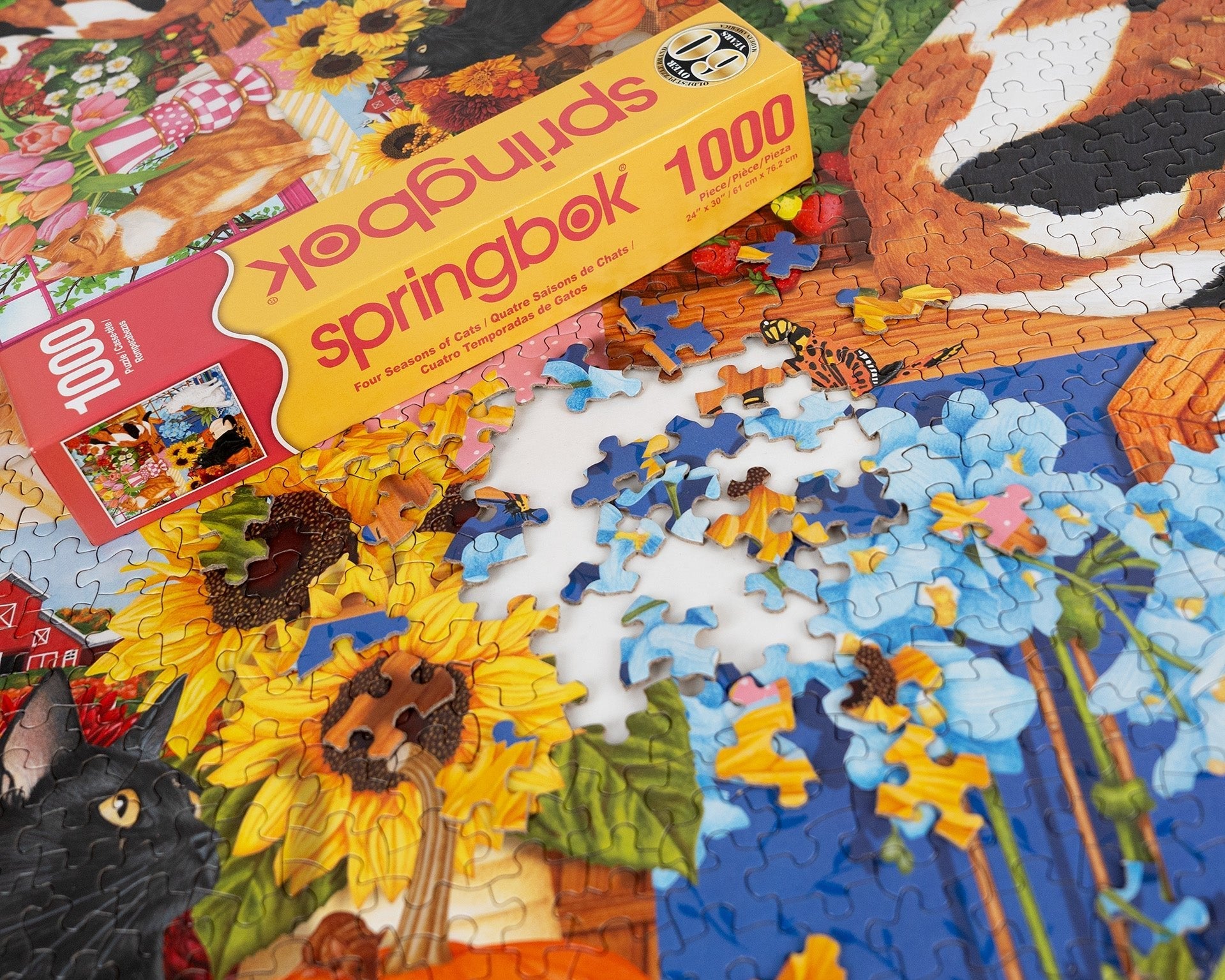 Four Seasons of Cats – 1000 Piece Puzzle