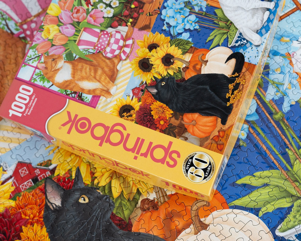 Four Seasons of Cats – 1000 Piece Puzzle